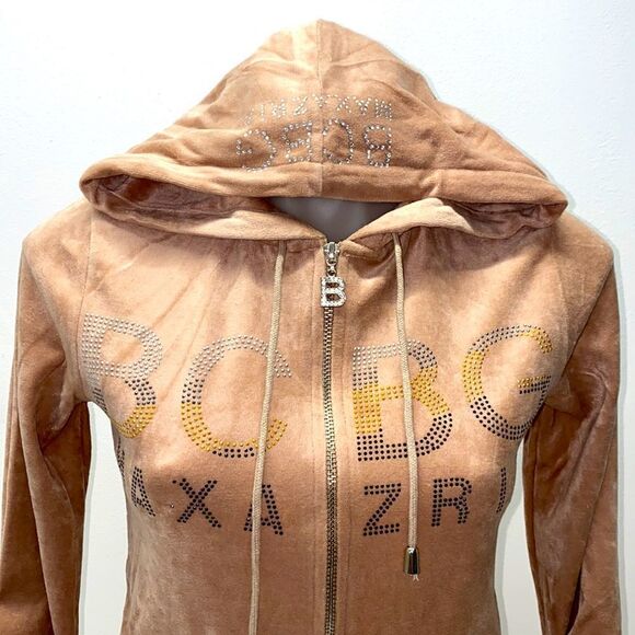 BCBGMAXAZRIA HOODIE SWEATER WOMENS Brown new sz small - Picture 4 of 11